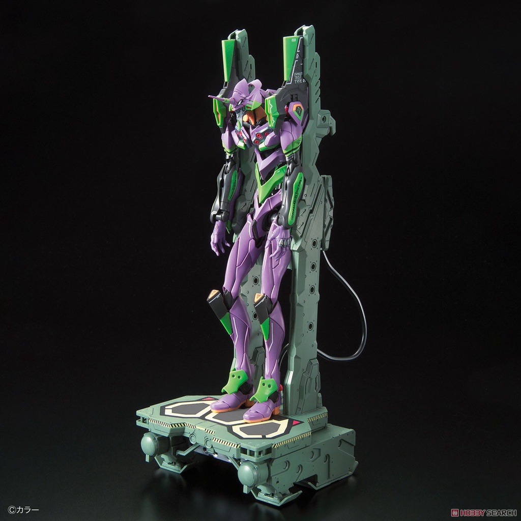 Mô Hình Lắp Ráp RG Evangelion 01 &amp; DX Transport Platform Set EVA01 Đồ Chơi Anime Nhật