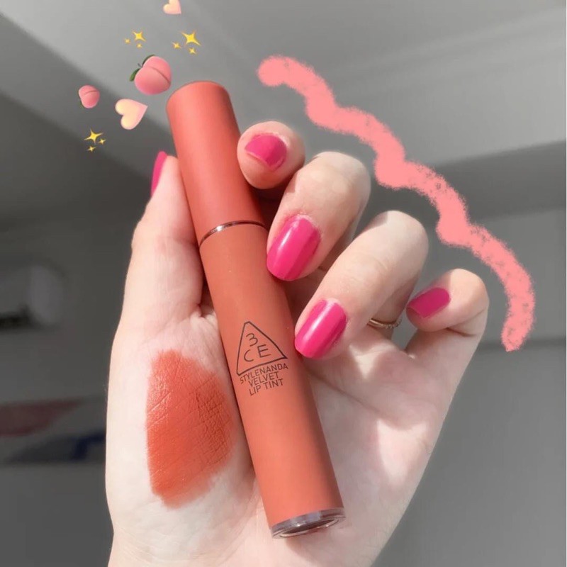 (CAM KẾT AUTH, TEM HIDDEN TAG) Son kem lì 3CE Velvet Lip Tint #Going Right Màu Cam Hồng Đất | BigBuy360 - bigbuy360.vn