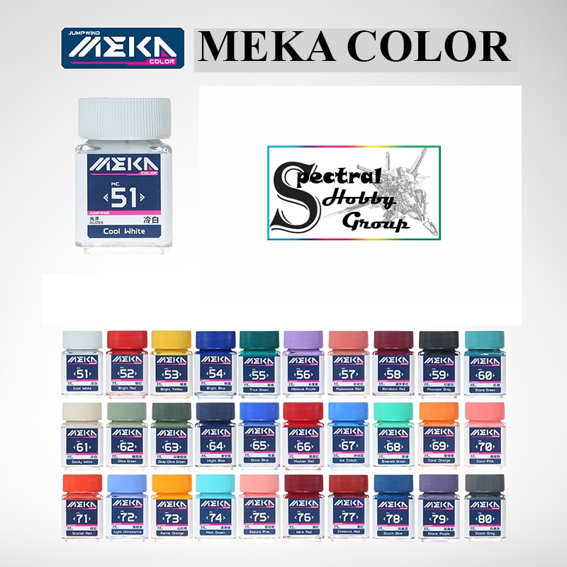 Sơn mô hình Jumpwind MEKA Color series MC51-80 lacquer High Gloss paint