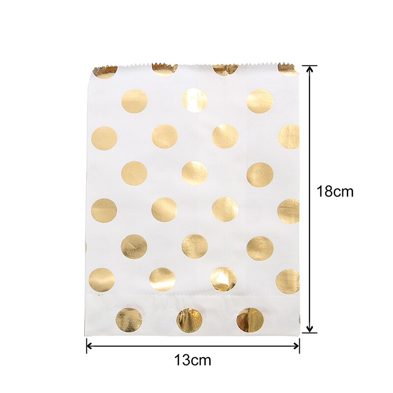 25 cái / gói Túi quà 18 cm túi giấy an toàn thực phẩm túi sinh nhật tiệc cưới túi quà tặng khách túi đóng gói quà