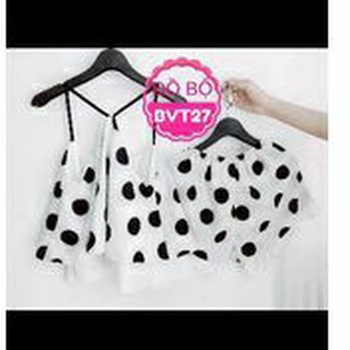 Đồ bộ von cát 2 dây mặc nhà cho nữ