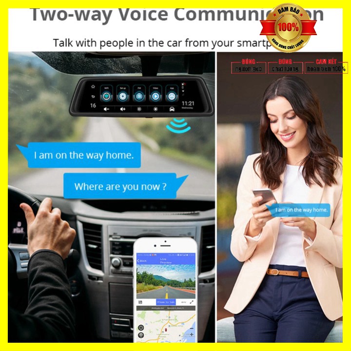 [ BẢO HÀNH 12 THÁNG] - Camera hành trình gương cao cấp Whexune K950 tích hợp 4 camera,Wifi, GPS | BigBuy360 - bigbuy360.vn