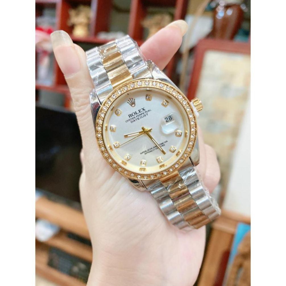 [Free Sip]  [Siêu Phẩm]  Đồng hồ Rolex Nam dây đức nguyên khối với thép không rỉ, mặt số la mã siêu sang -gmanwatch