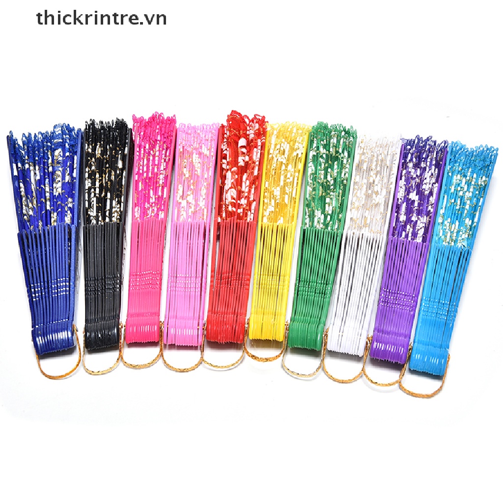Quạt Xếp Cầm Tay Phối Ren Hoa Phong Cách Trung Hoa