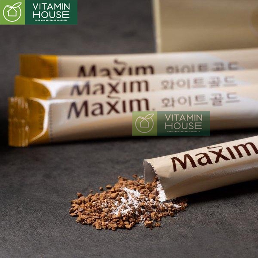 Cafe hòa tan Maxim Mocha White Gold Dongsuh Hàn 240g - Vitamin House