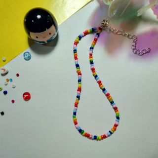 (phụ kiện/trang sức handmade) vòng cổ hạt cườm loại trơn