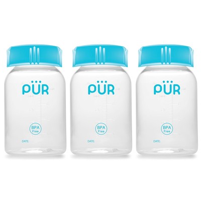Bộ 3 bình trữ sữa Pur 125ml/bình (hộp gồm 3 bình)