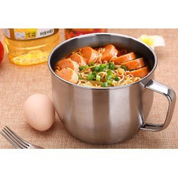 Ca Mì Inox 💖𝑭𝑹𝑬𝑬𝑺𝑯𝑰𝑷💖 Bát ăn dặm inox giữ nhiệt, có nắp, An toàn cho bé