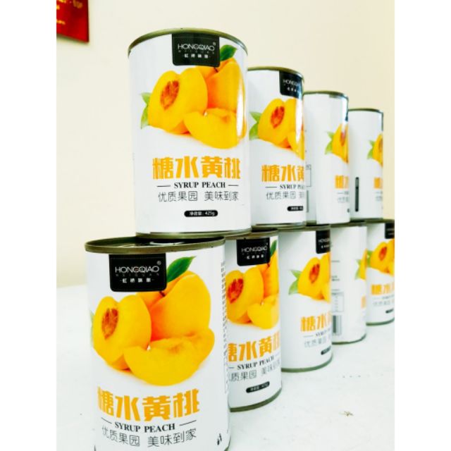 [ Sẵn kho ]  ĐÀO NGÂM hàng nội địa lon 425g món ăn vặt ngon giải nhiệt mùa hè