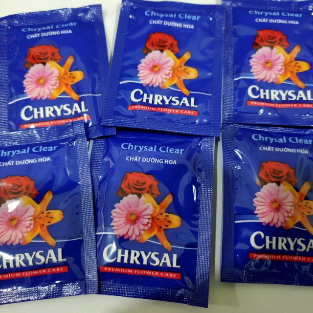 Chất dưỡng hoa tươi lâu chrysa ( mua 100 gói chỉ 200k)