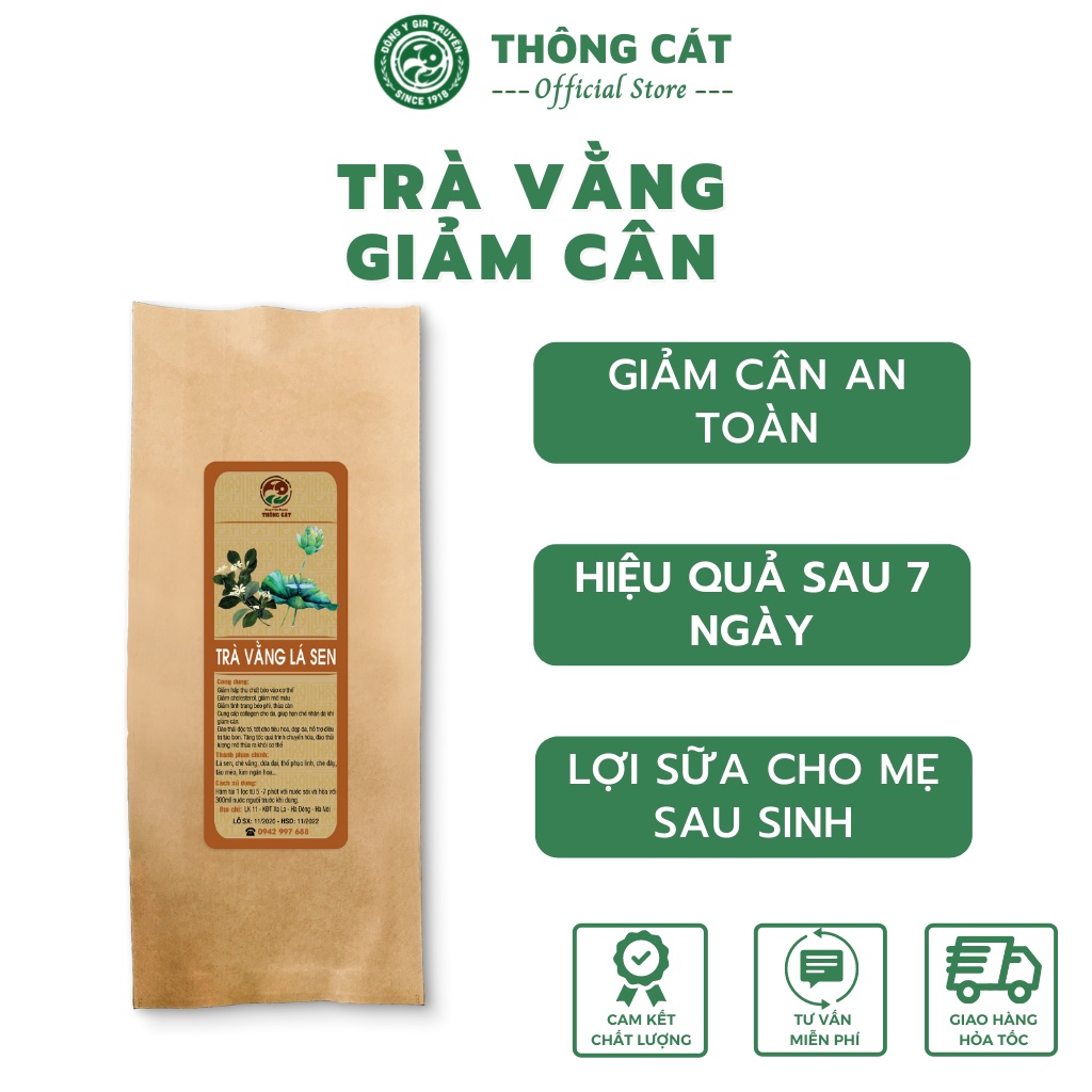 Trà giảm cân, trà giảm mỡ bụng giảm cân cấp tốc giảm mỡ đùi, tan mỡ bụng - Trà vằng lợi sữa Thông Cát HCM