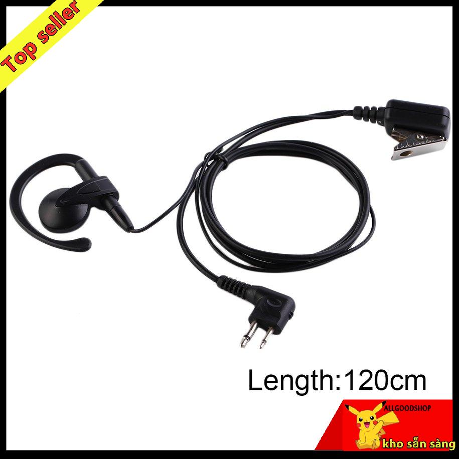Tai nghe kẹp tai 2 pin cho bộ đàm hai chiều Motorola cls1110 cls1410
