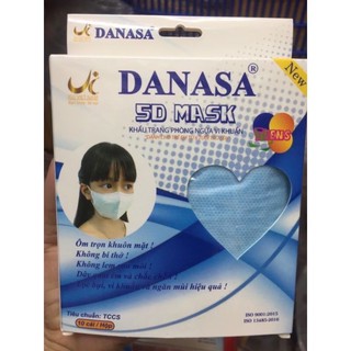 1 hộp 10 khẩu trang Danasa cho bé từ 5-8 tuổi