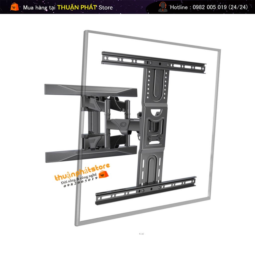 Giá Treo Tivi North Bayou NB-P6 Xoay Đa Năng 45-75 inch - Hàng Chính Hãng
