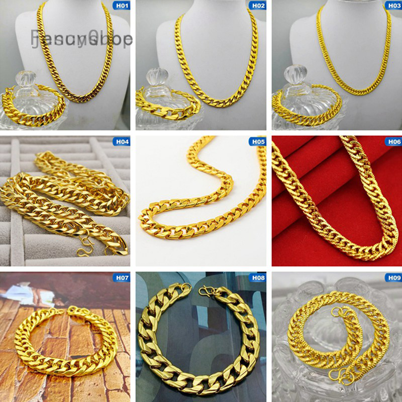 Chuỗi dây/ vòng cổ Jv mạ vàng 18k 12mm chiều rộng 60cm hip hop cho nam nữ