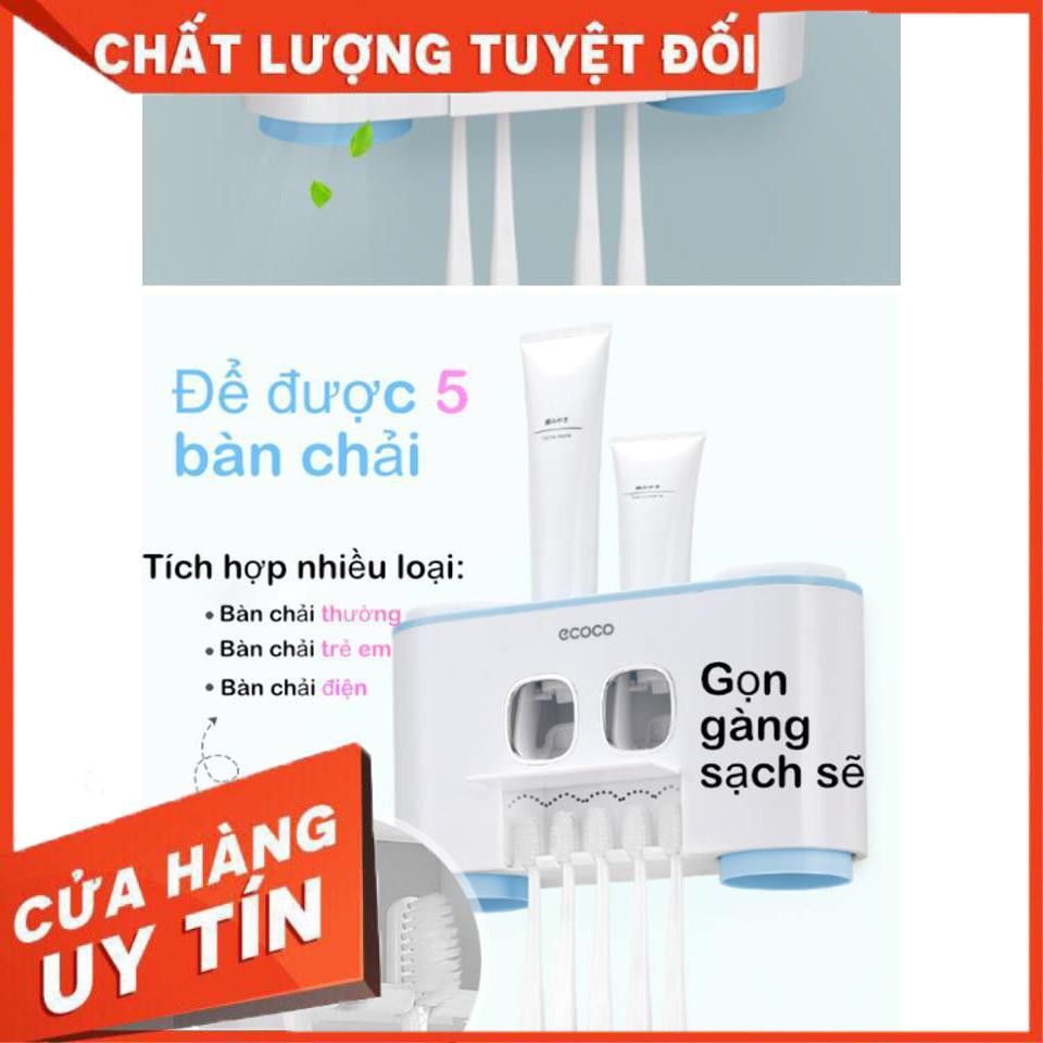 Nhả Kem Đánh Răng Cao Cấp - Thương Hiệu Nhật Bản ECOCO (Tặng Kèm 4 Cốc Đế Từ)