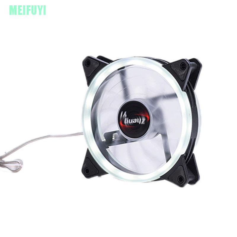 (MEIFUYI) Led Cooling Fan Rgb 12Cm Dc 12V Brushless Cooler For Computer Case Pc Cpu