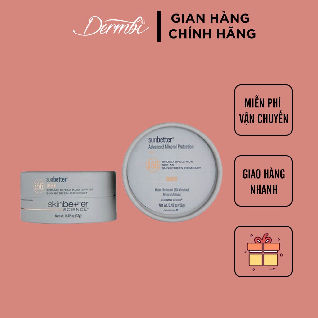 Phấn chống nắng sunbetter SHEER SPF 56 Sunscreen Compact 12 g
