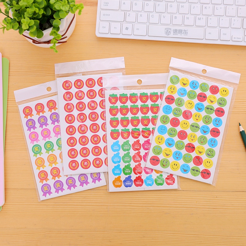 Set 10 tờ Sticker dán trang trí icon ngôi sao dễ thương STK01