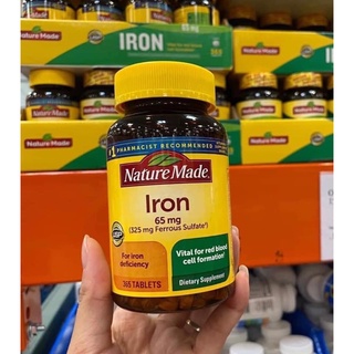 VIÊN UỐNG BỔ MÁU BỔ SUNG SẮT IRON NATURE MADE 65MG