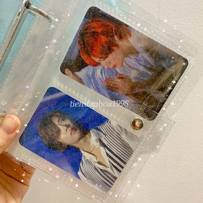 Sổ Còng Binder Vuông 2 Ô Đựng Card Kpop Idol Đáng Yêu (Bán Vỏ Lẻ)