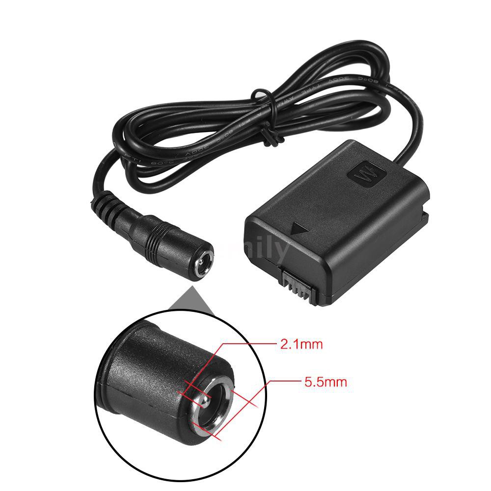 Bộ pin giả được giải mã kết nối DC Coupler cho Sony A