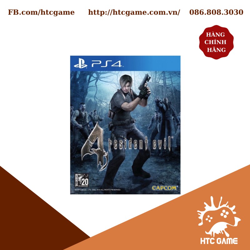 Đĩa game Resident Evil 4 - PS4