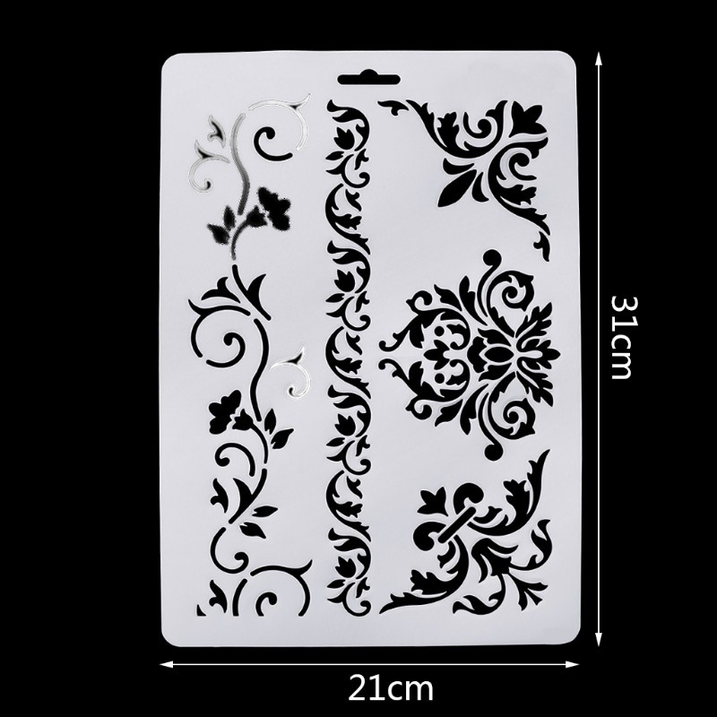 HO Layering Stencils Album Scrapbooking Drawing Painting Template Paper DIY Mould