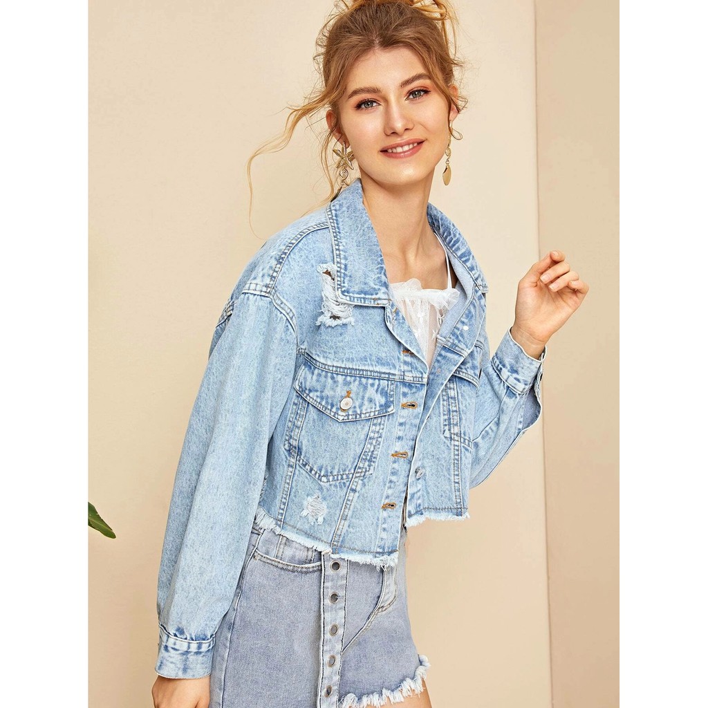 Áo khoác jean cotton hãng shein - 3A. 1280