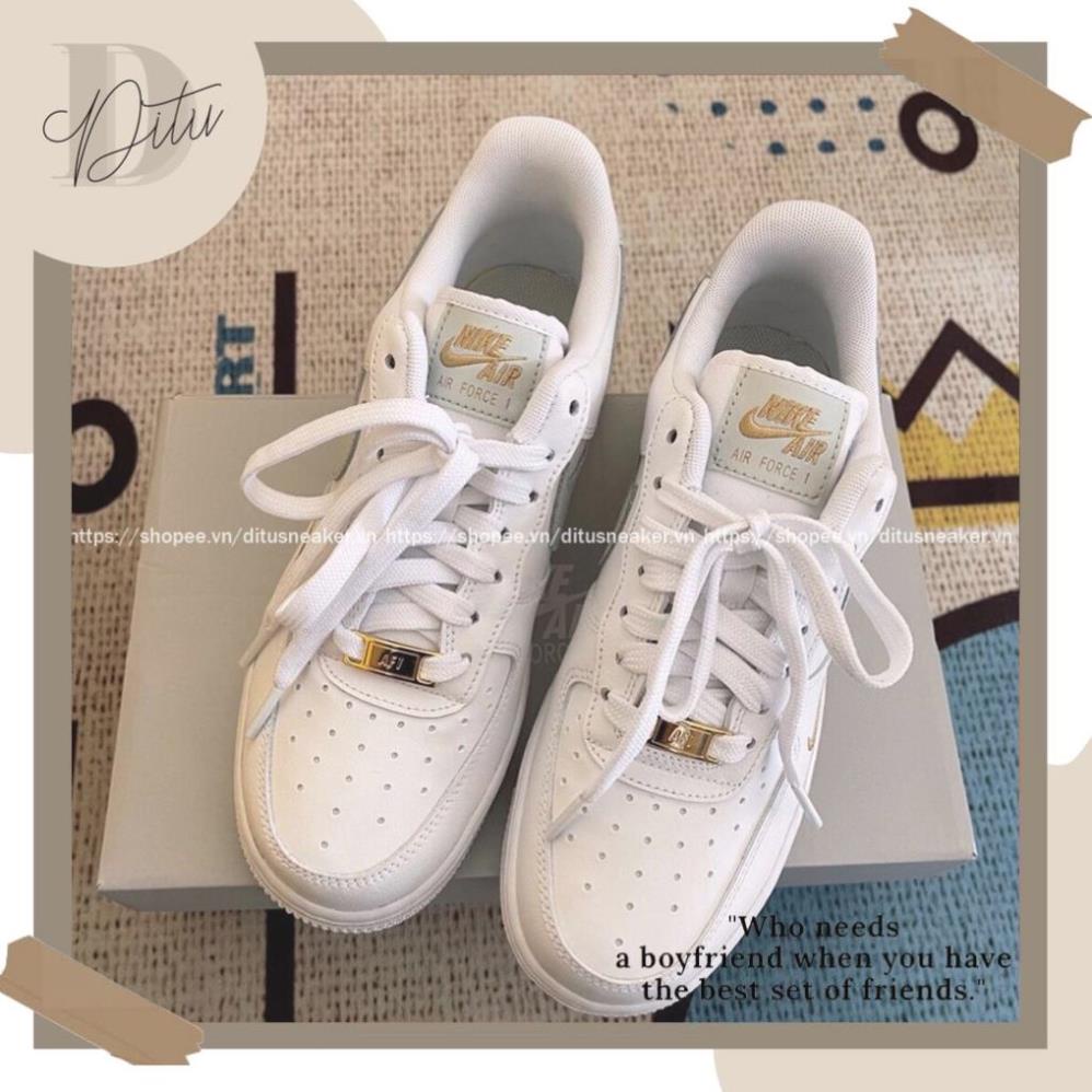Giày_Nike AF1 Nam Nữ Thể Thao, Giày Air Force 1 Xám Thêu Vàng Thời Trang Hàng Đẹp Full Box 🖖🏻
