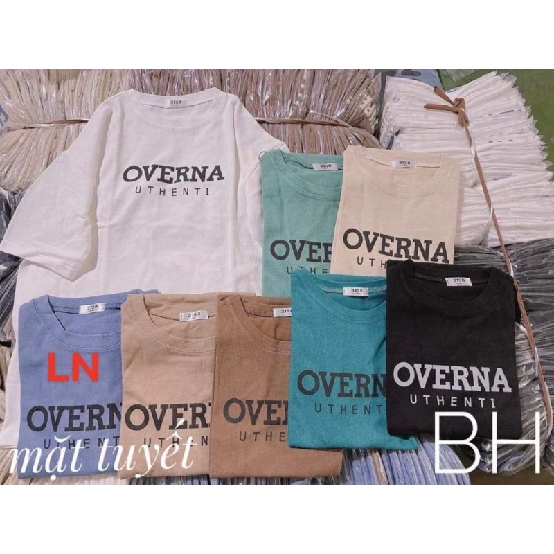 Áo thun chữ OVERNA DA6