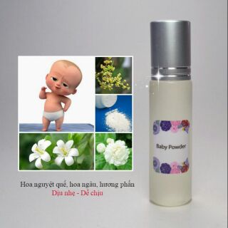 [Free ship]NƯỚC HOA CHO BÉ BABY POWDER 10ML
