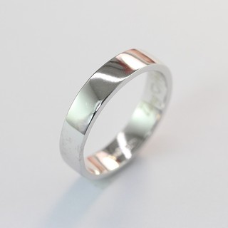 Nhẫn bạc nam trơn đẹp khắc tên bản nhỏ NNA0125 - Trang Sức TNJ