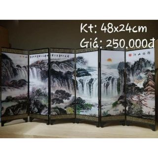 Bình phong mini để bàn trà hay đi kèm tạo điểm nhấn cho các vật phẩm phong thủy