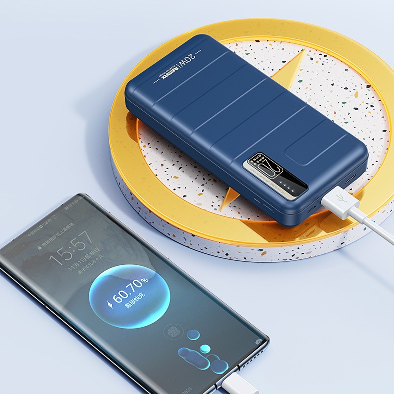 Pin dự phòng sạc nhanh Remax RPP-316 Noah Series 20000mAh an toàn máy bay - hỗ trợ QC 22.5W và PD 20W (MÀU NGẪU NHIÊN)
