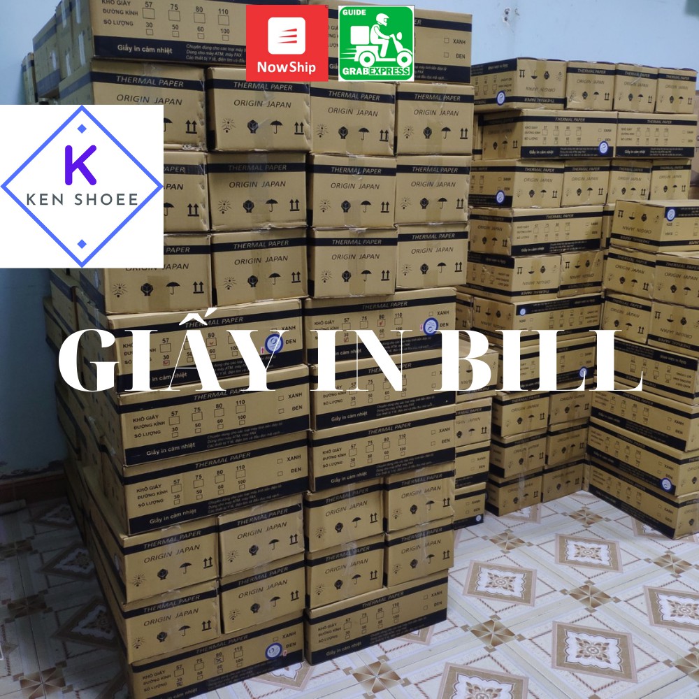 Cuộn Giấy in Bill Khổ Lớn K80 80, K80 65, Giấy in nhiệt, Giấy In Hóa Đơn