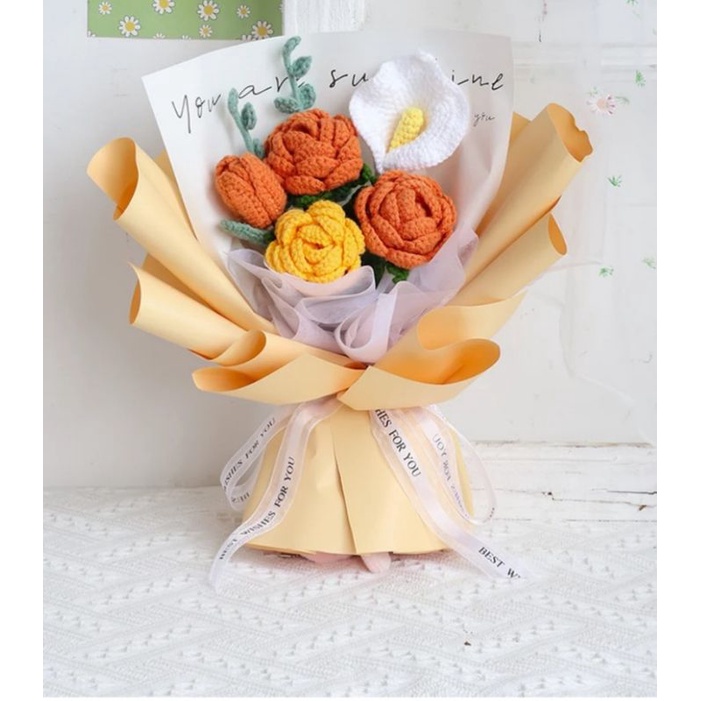 Hoa hồng len/ Hoa len