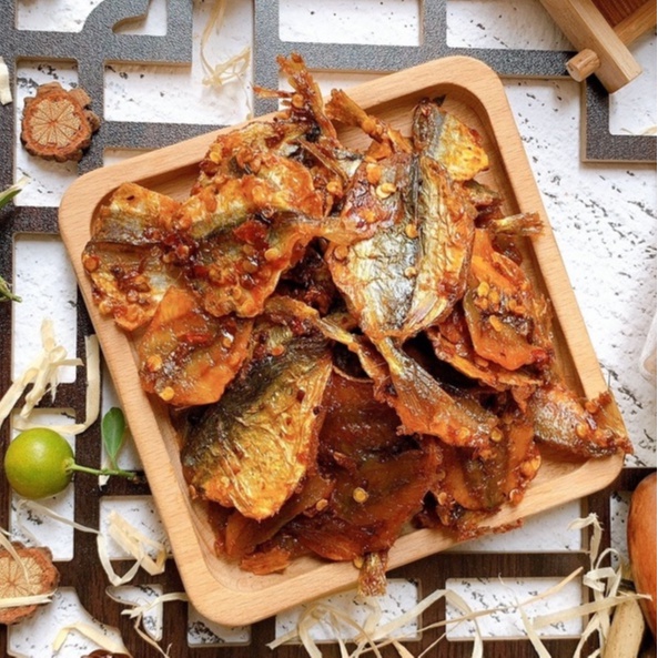 Cá chỉ vàng tẩm gia vị lá chanh nguyên con 250G ecofood, thơm ngon, dậm vị, an toàn vệ sinh thực phẩm | BigBuy360 - bigbuy360.vn