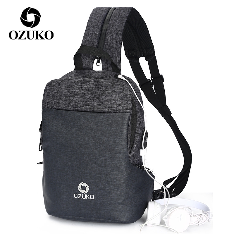 Túi đeo vai Ozuko đa năng có cổng sạc USB