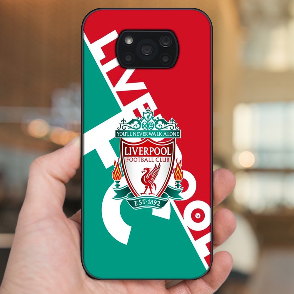 Ốp lưng Xiaomi Poco X3, Poco X3 Pro, Poco X3 NFC viền đen in hình Liverpool FC