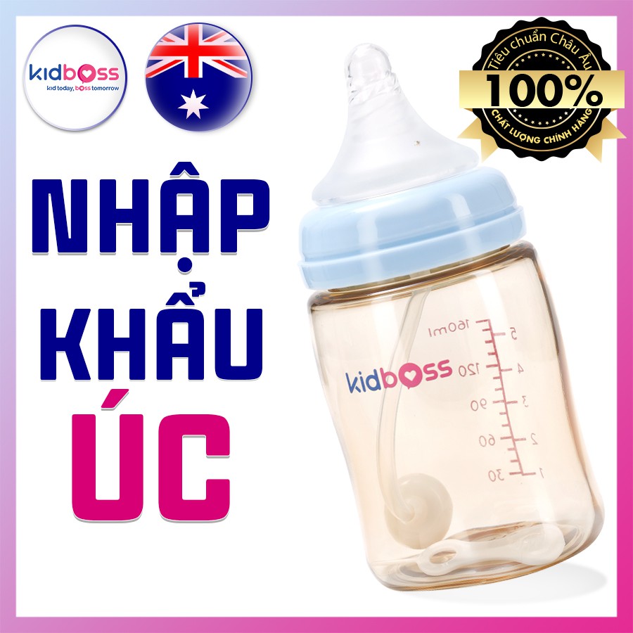 Bình Nhập Khẩu Úc Kidboss PPSU 160ml