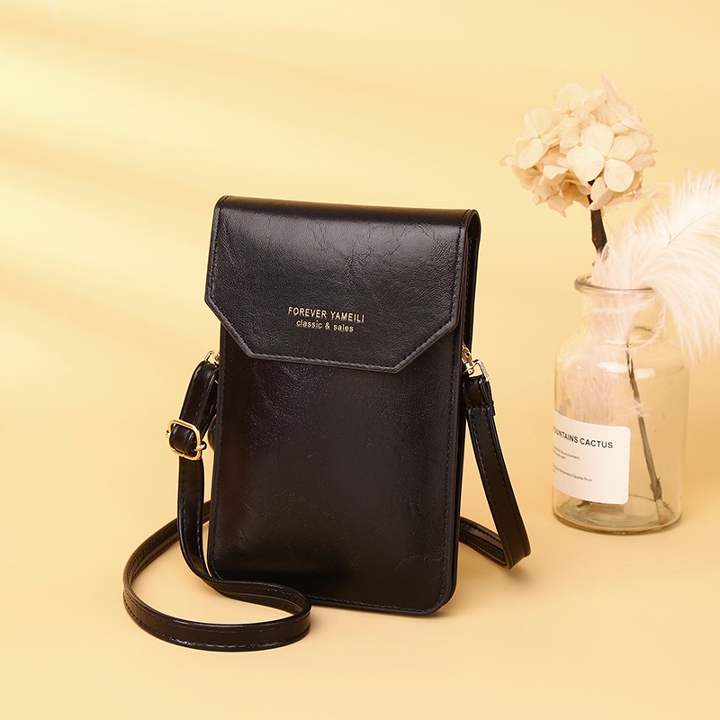 Túi Đeo Vai Mini Đựng Điện Thoại Có Thể Chạm Màn Hình Cảm Ứng Xinh Xắn Cho Nữ