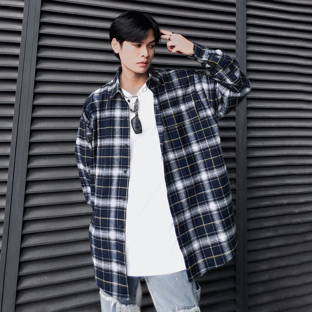 Áo Sơ Mi Flannel Three Hundred Màu Tím