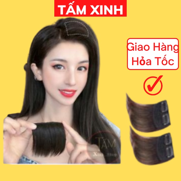 Kẹp phồng chân tóc, tóc giả kẹp phồng loại đẹp chất tóc hàn quốc dạng ngắn làm tôn tóc dài 10cm- 25cm - GIÁ 1 BÊN