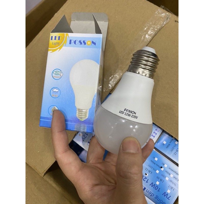 Bóng đèn bulb 3w, 5w, 7w,9w, 12w  kín nước(chống nước) a.s trắng và vàng