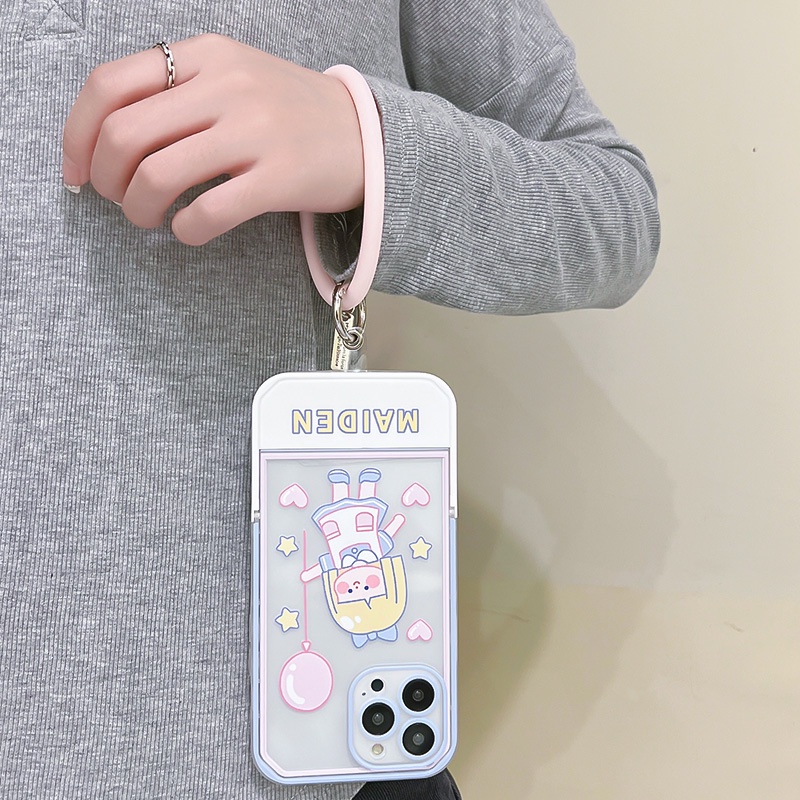 Ốp lưng iphone Ốp Điện Thoại Kèm Giá Đỡ Tàng Hình Cho iphone13Pro 12 11Pro xr 6 7 8 PLUS Dinuo case