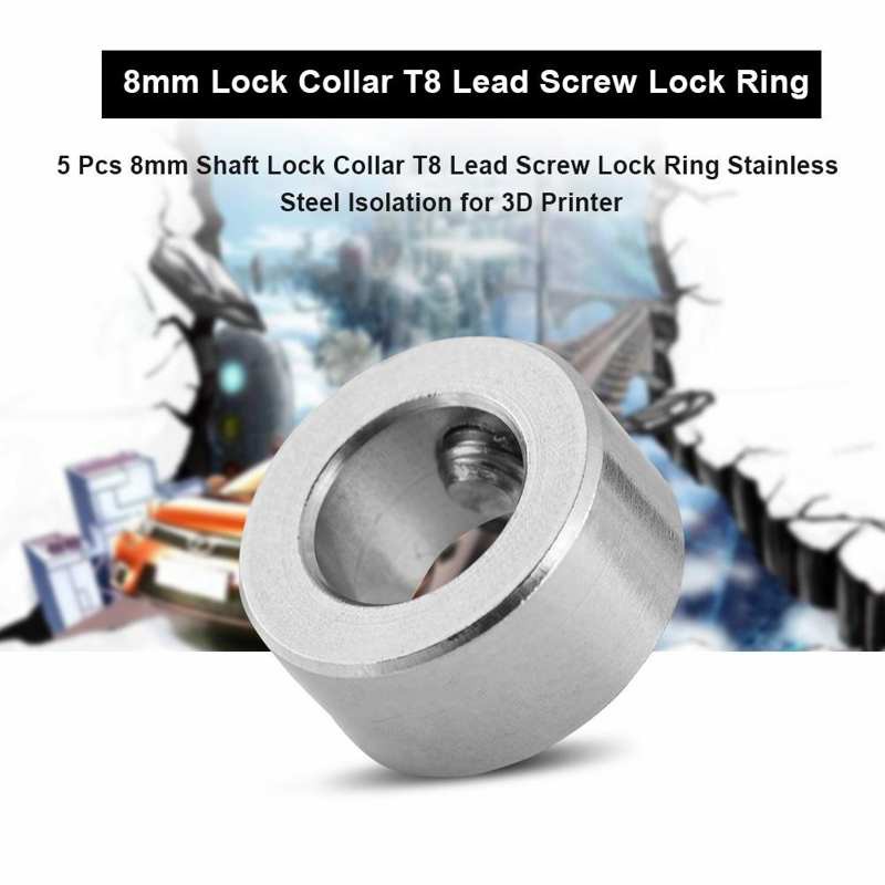 Bộ 5 Vòng Khóa Trục T8l 8mm Bằng Thép Không Gỉ Cho Máy In 3d | BigBuy360 - bigbuy360.vn