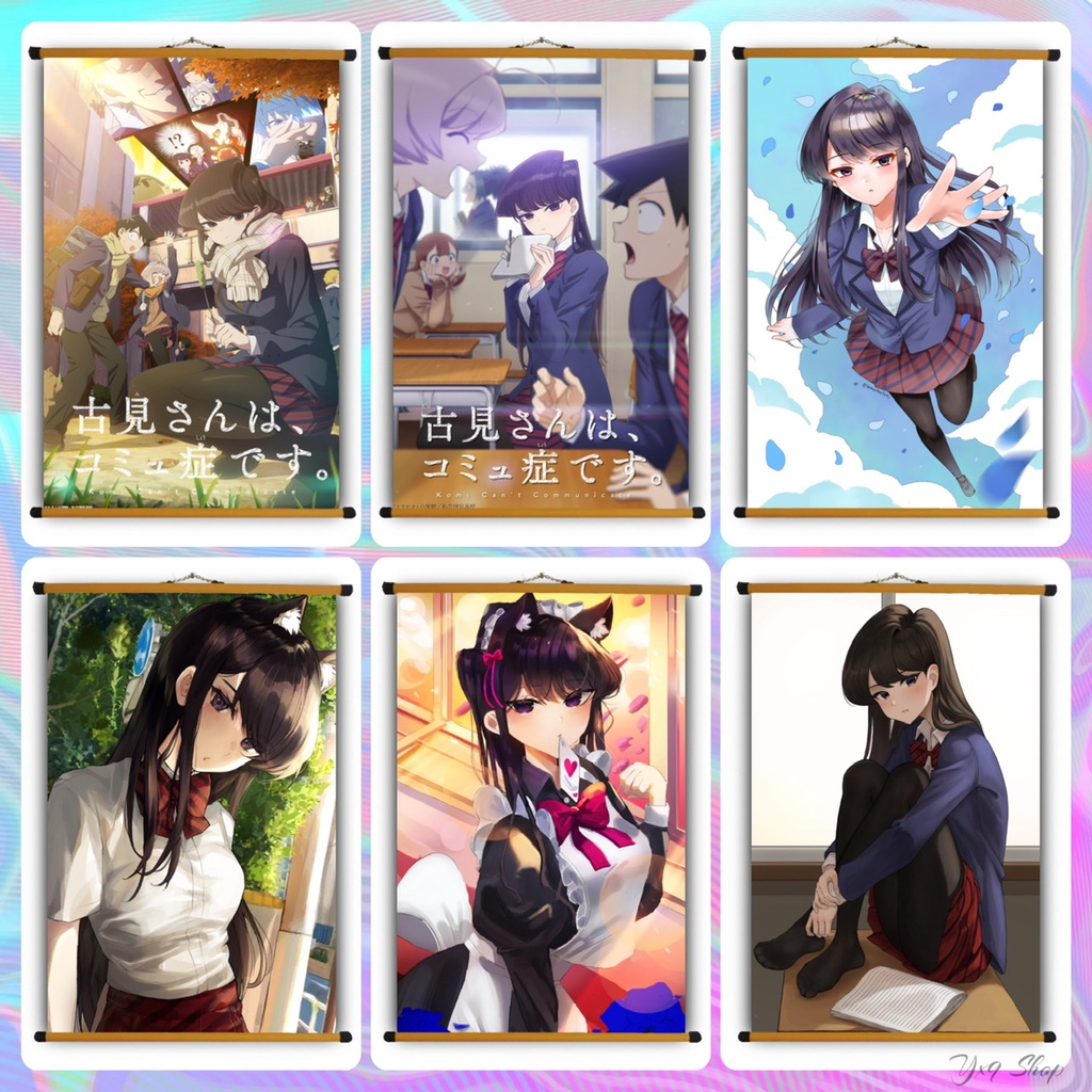 Poster Vải Anime Komi-san wa Comyushou desu