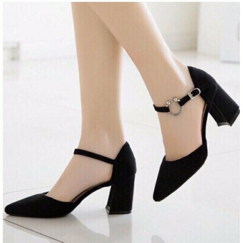 Giày cao gót bít mũi cao 5cm BIG SIZE 32 33 34 40 41 42 43