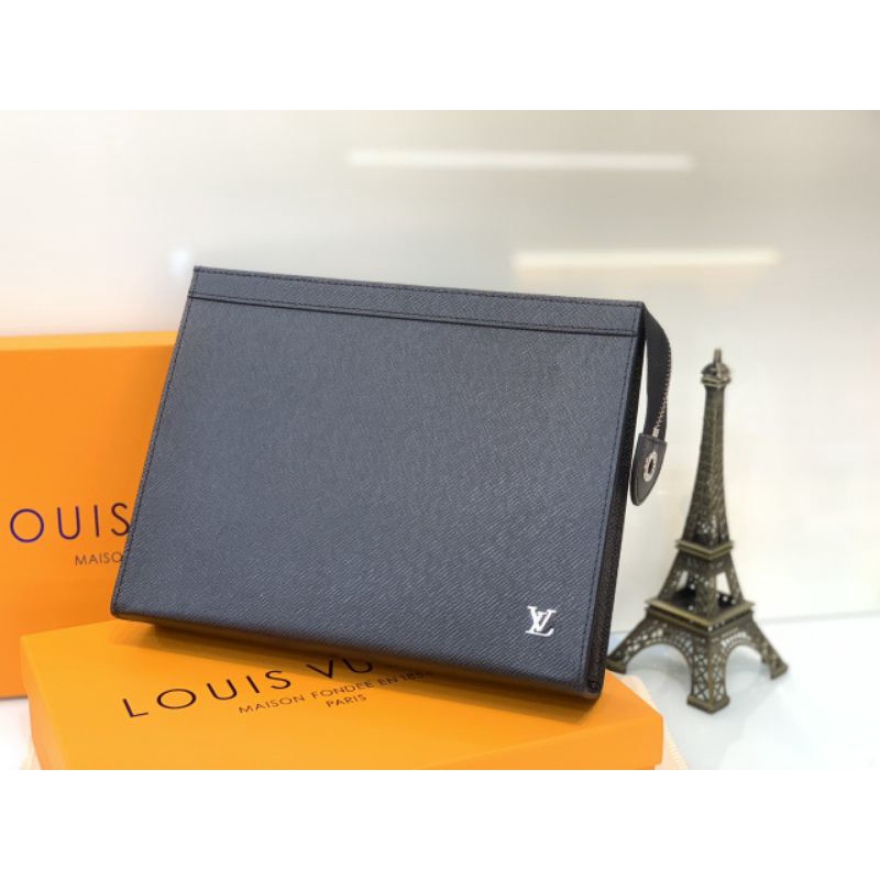 Túi nam clutch cầm tay LV sz26cm đẹp sắc nét chuẩn super